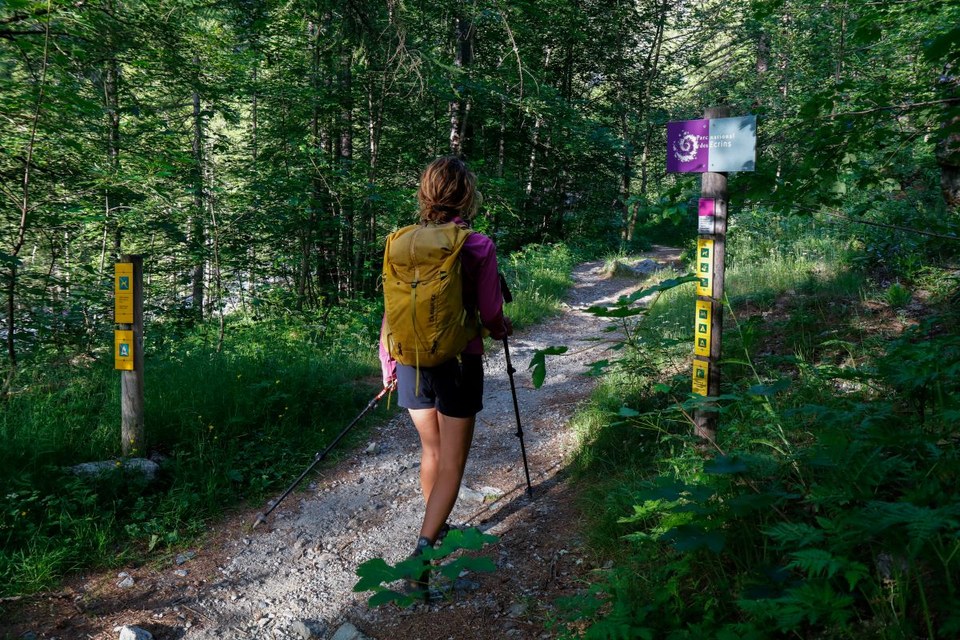 Au départ du sentier du Pelvoux
