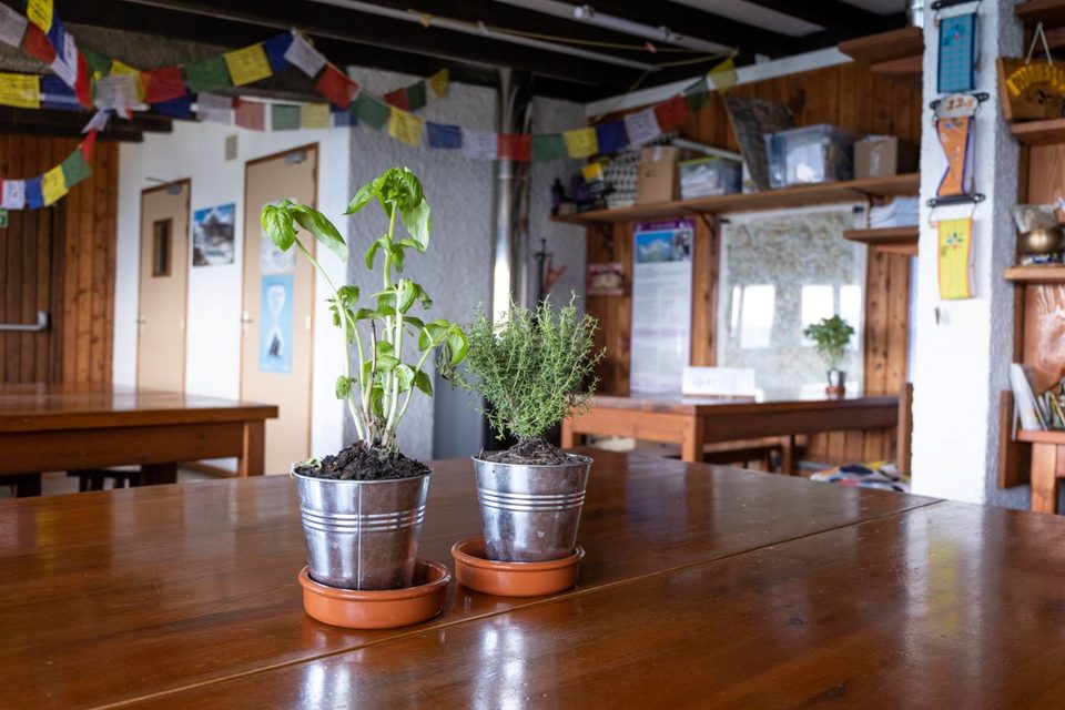 Le refuge de l'Olan, salle à manger