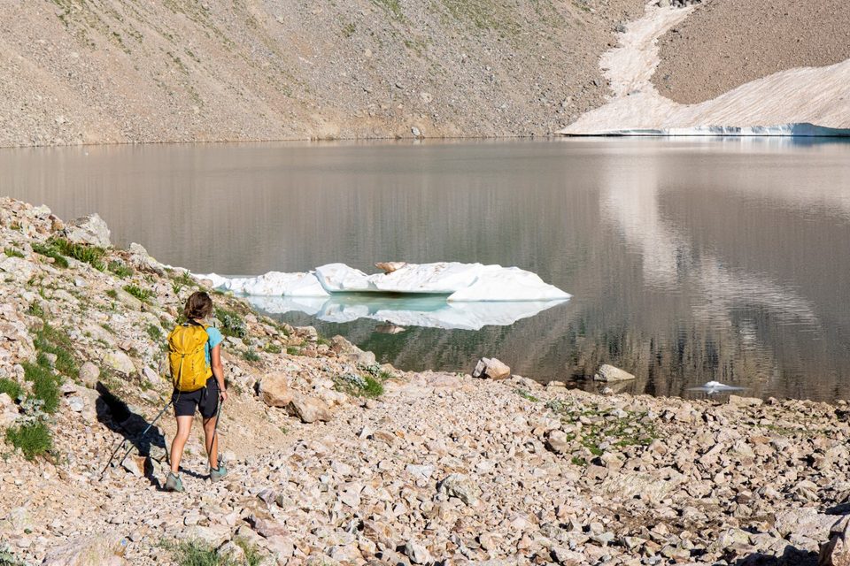 Arrivée au lac de Combeynot