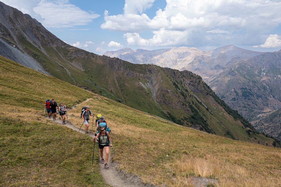Montée au col de Côte Belle
