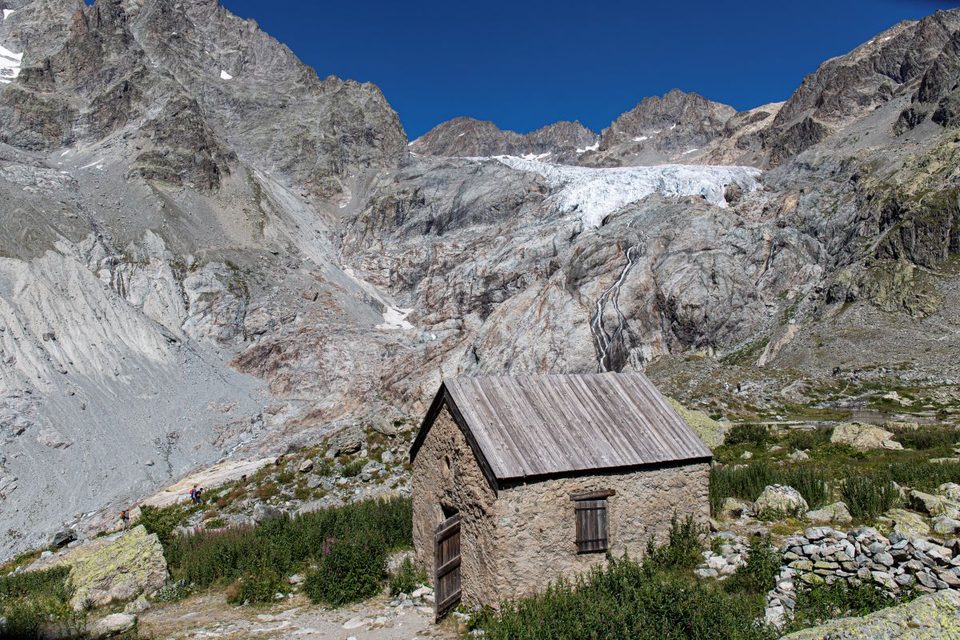 Glacier Blanc et refuge du Tuckett