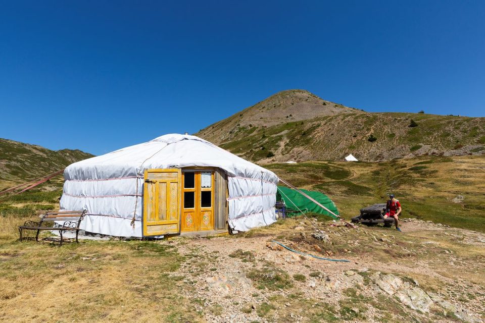 La yourte du refuge du Taillefer