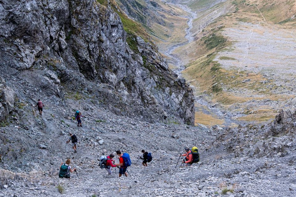 Descente du col de la Muzelle