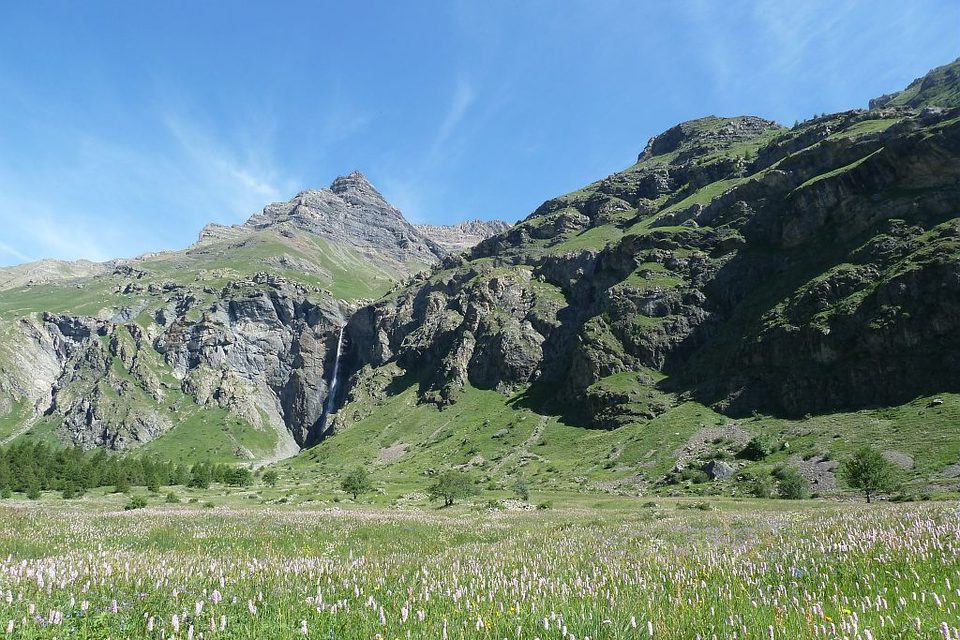 Près Baridon sur l'itinéraire du col de Freissinières