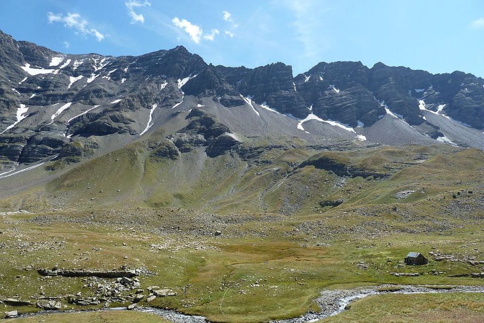 La Grande cabane sur l'itinéraire du Pas de la Cavale