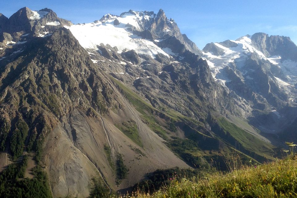 La Meije vue du sommet de l'Aiguillon