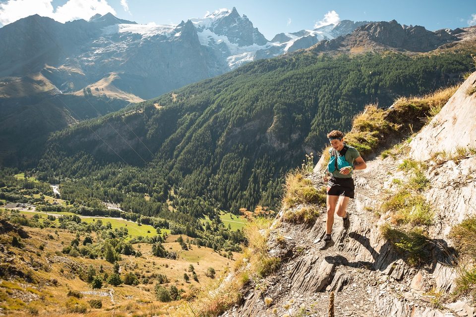 Chemin de la chapelle pendant le trail de la Meije