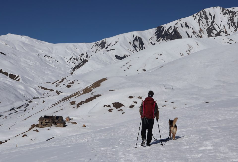 Refuge du pic du Mas en raquettes