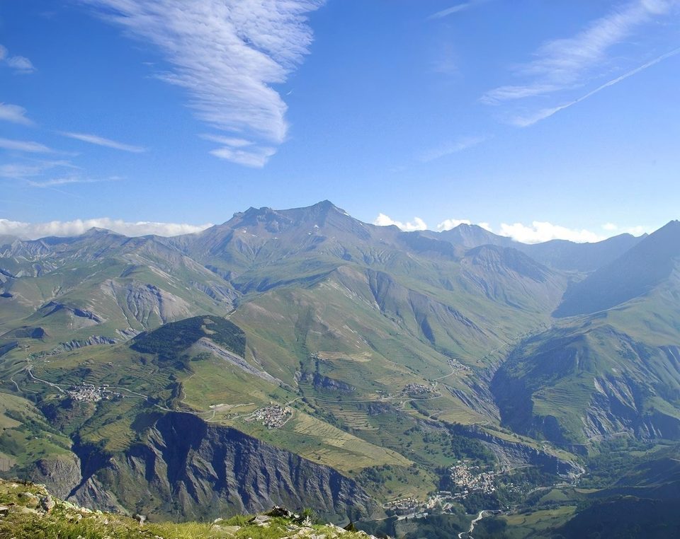 Vue sur les hameaux de la Grave