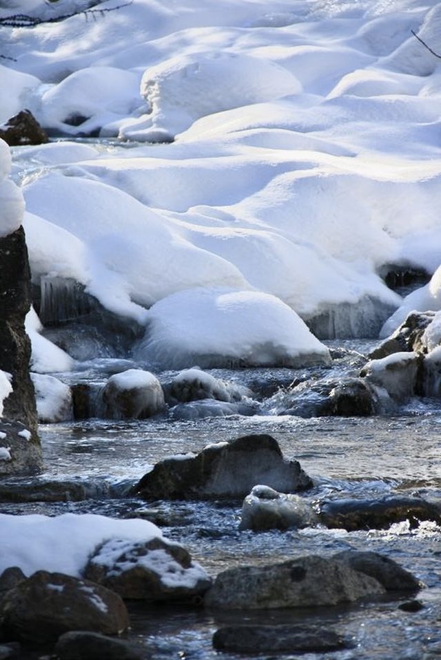 Lac de l'Orceyrette, hiver