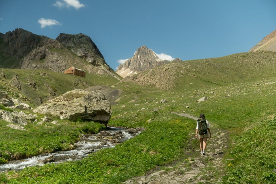 Vers le refuge du clot des vaches
