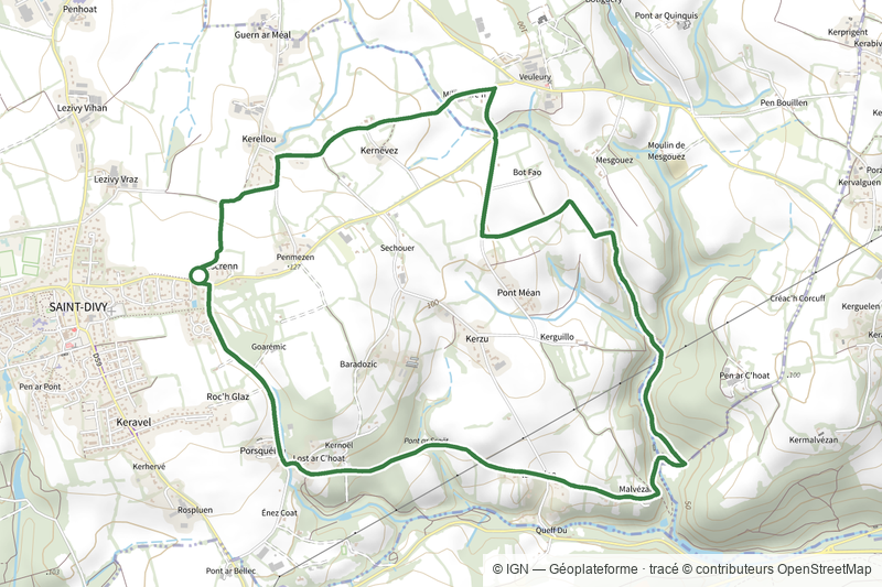 Circuit Ruines, moulin de pen ar c'hoat