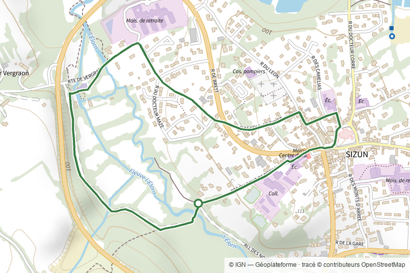 Circuit famille du bourg à Maison de la Rivière