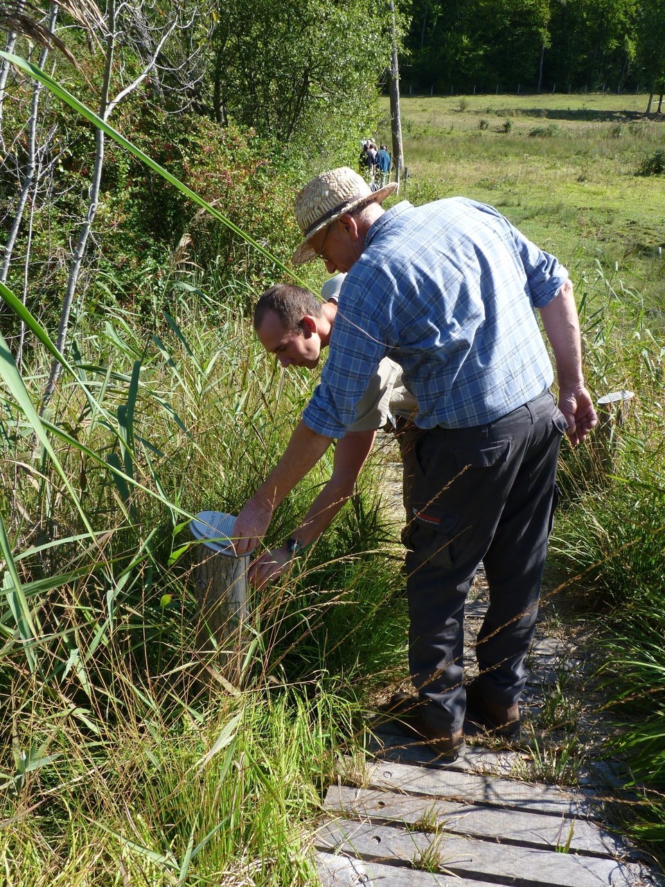 Visiteurs au marais de Chalmessin