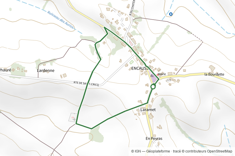 La boucle du cimetière d'Encausse
