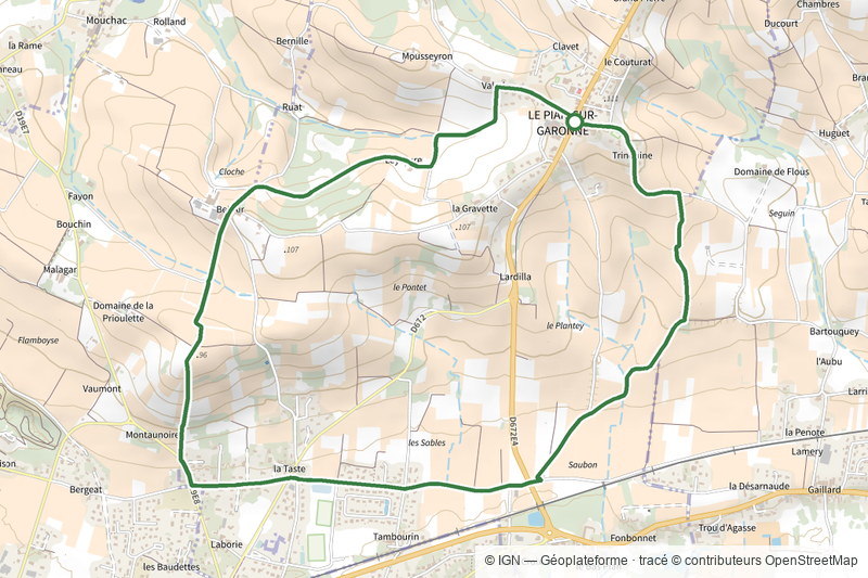 Le Pian-sur-Garonne : boucle locale