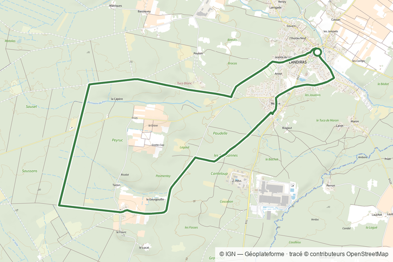 Boucle de Landiras nº 2 : boucle locale