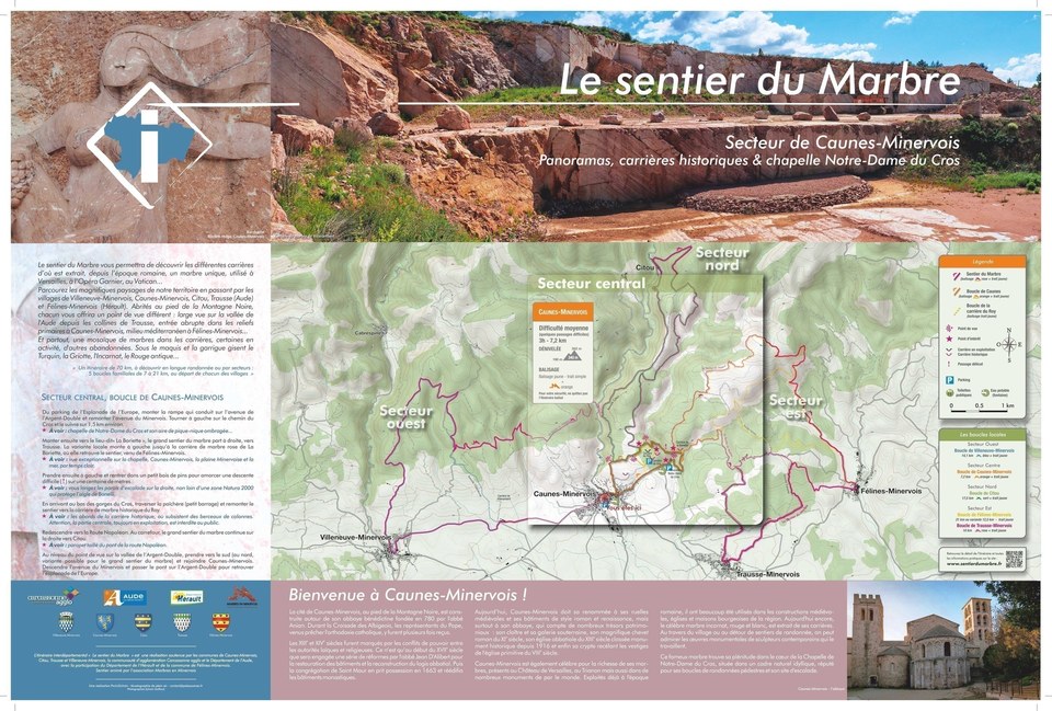 Panneau du sentier