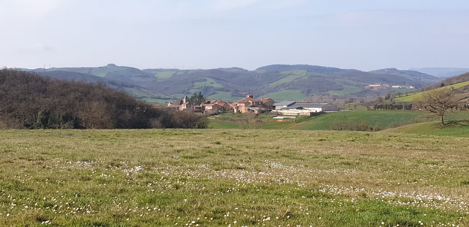 Vue sur Rayssac depuis le lieu-dit de Saint-Louis