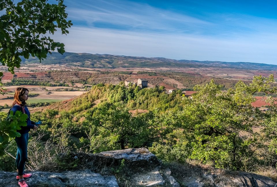 Château de Montaigut et plateau de la Loubière