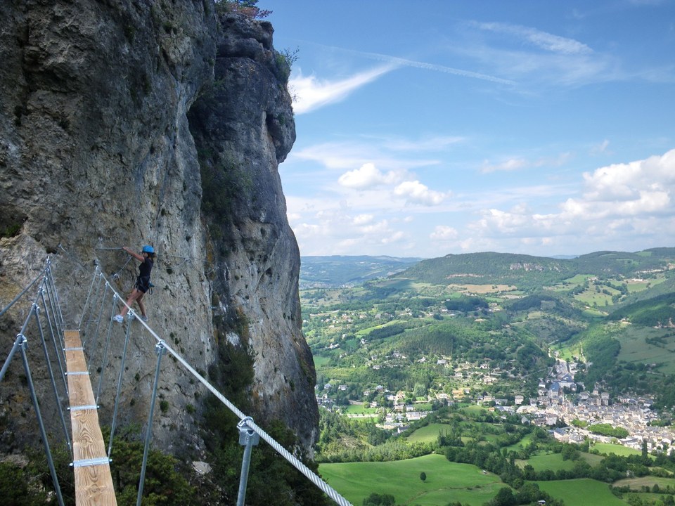 Via ferrata au rocher de Roqueprins