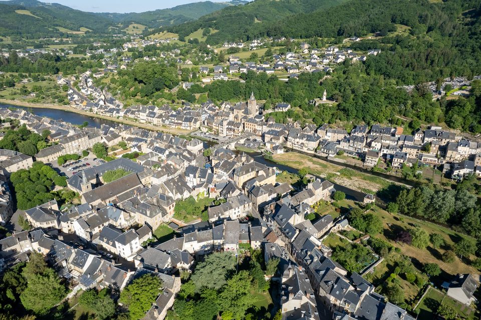 La petite ville de Saint-Geniez