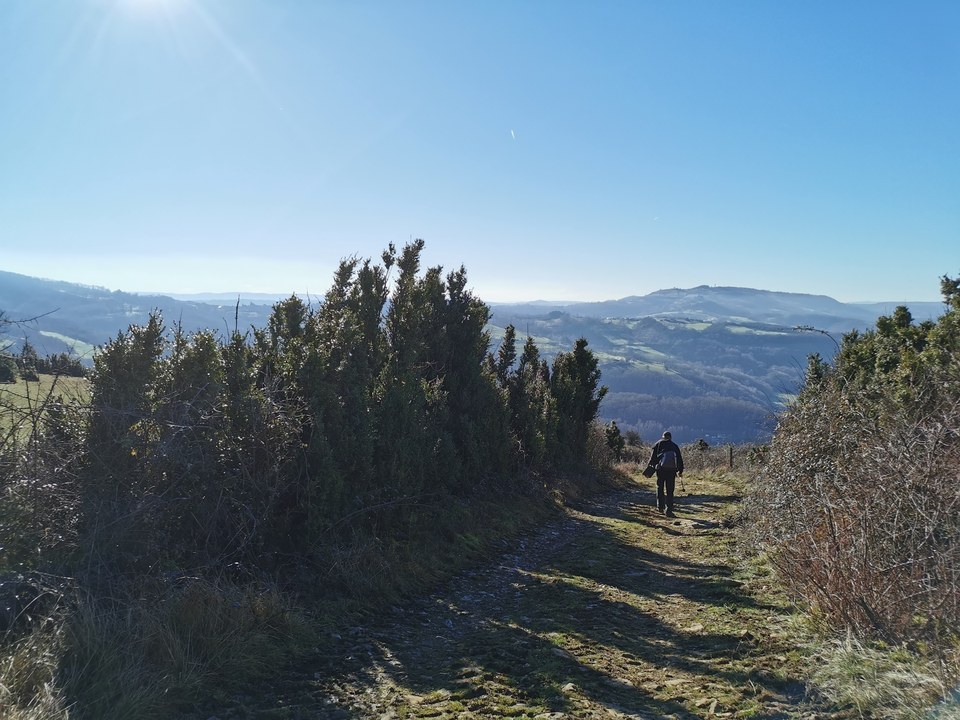 Descente sur Mandailles-vue sur le Lot