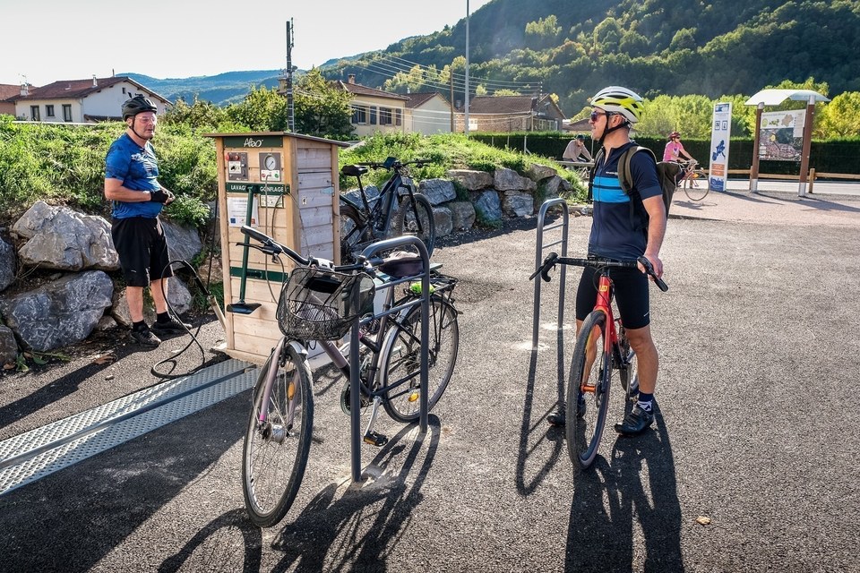 Station service vélos