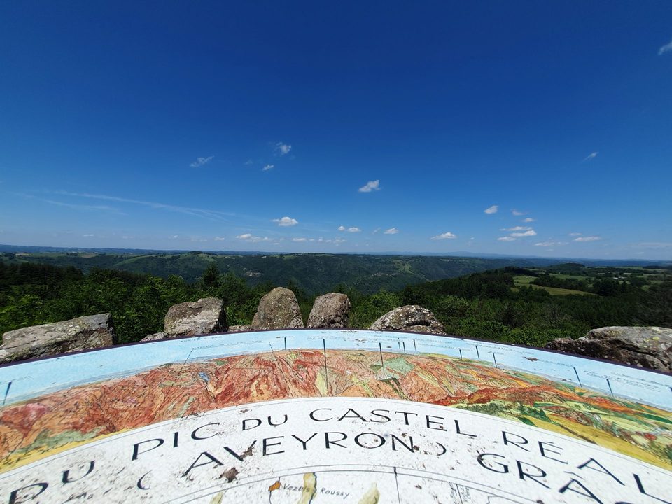 Table d'orientation du Pic du Castel