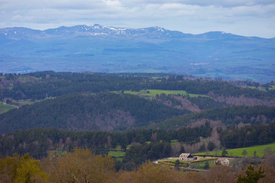 Point de vue sur le Plomb du Cantal