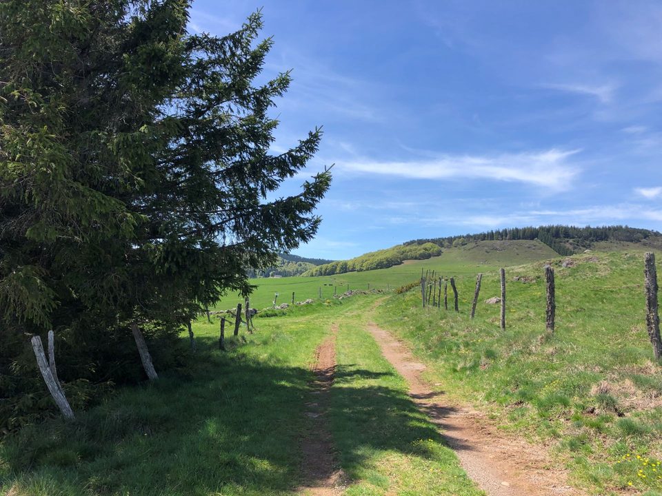 Chemins ruraux sur les hauteurs de Saint-Urcize