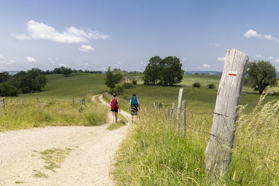 En cheminant sur les crètes de retour vers Mur-de-Barrez