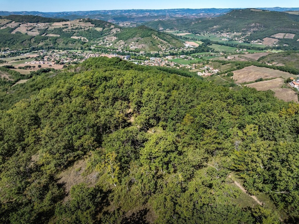 Plongée vers Vabres l'Abbaye
