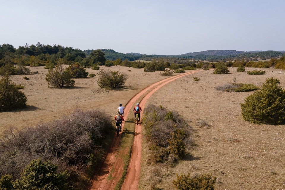VTT sur le causse