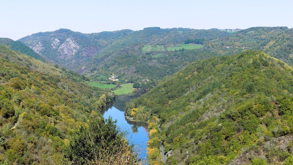 La vallée du Lot depuis Baldrigues