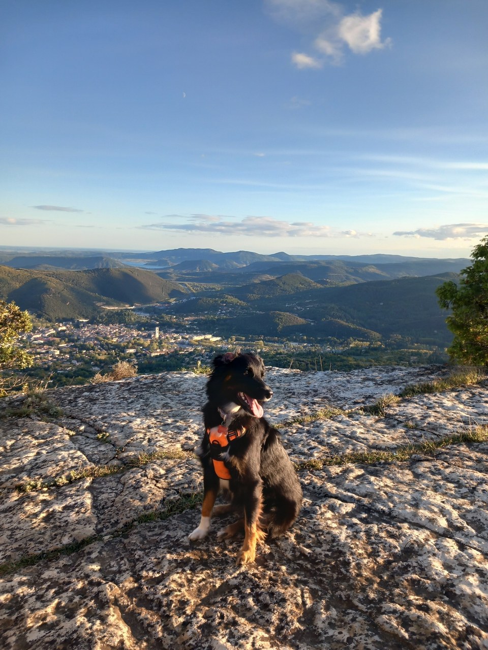 Panoramique sur Lodève et le salagou