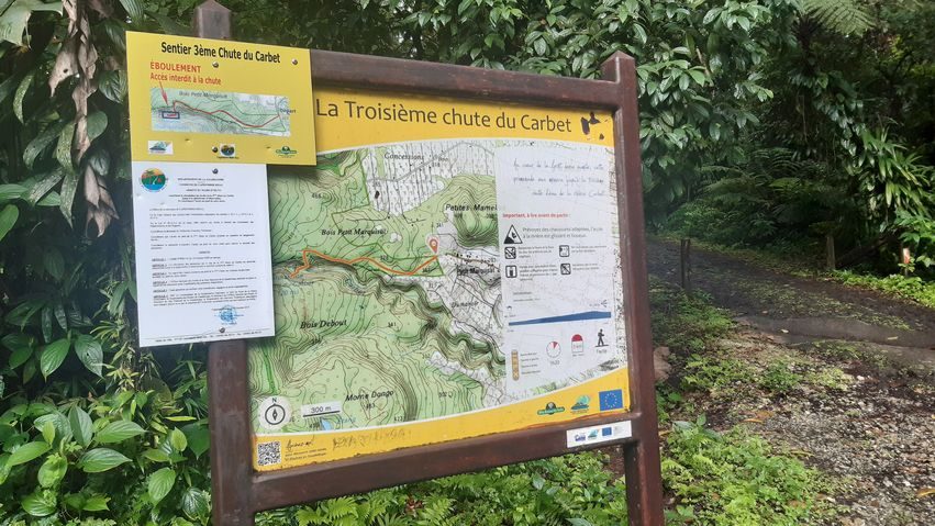 panneau au départ de la randonnée