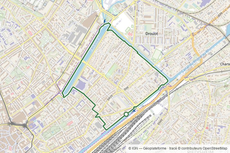 Circuit des trois canaux - Mulhouse