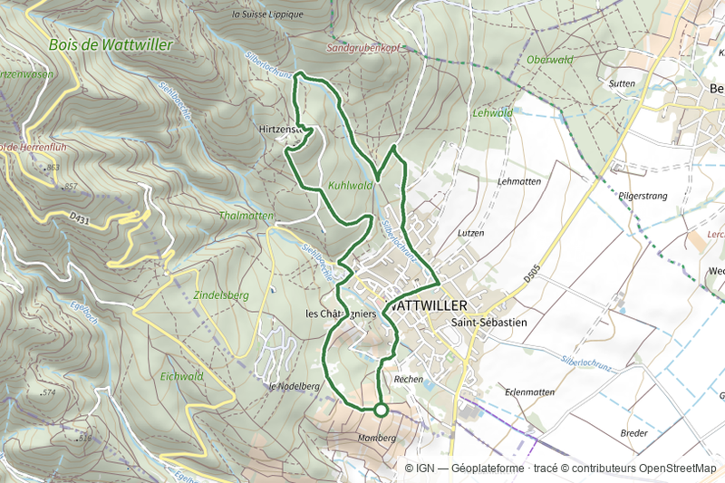 Sentier découverte la Nature et l'Eau de Wattwiller 8 Km