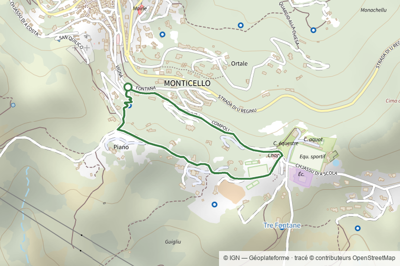 Boucle Funtana Suprana - Monticello