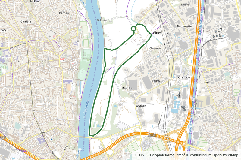 Boucle Garonne Jardins - courte