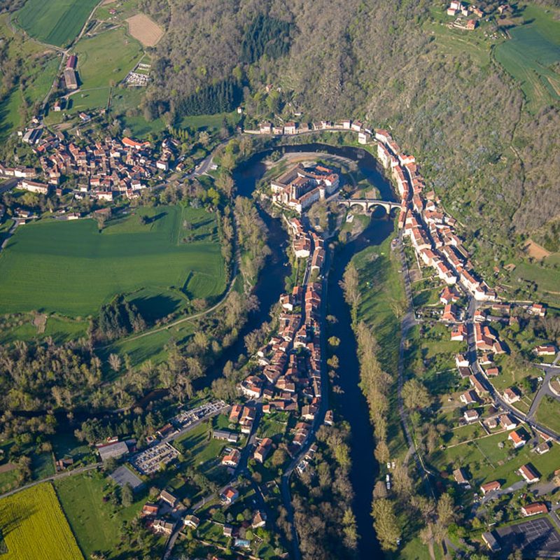Lavoûte-Chilhac vue du ciel