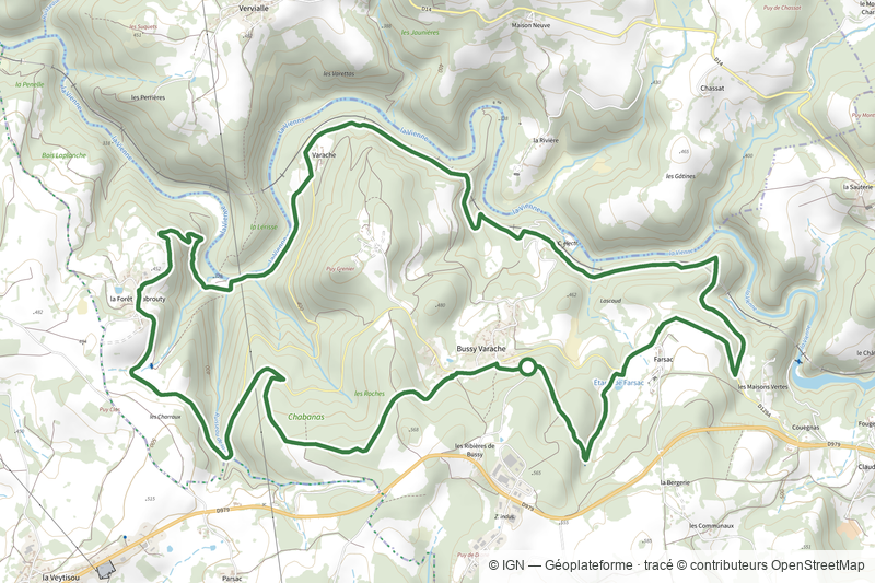 Grand circuit des gorges de la Vienne