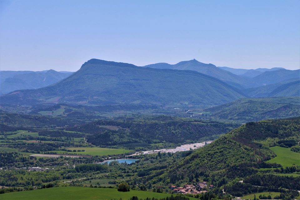 Le plan d'eau, les Eygaux et Saint Marcellin