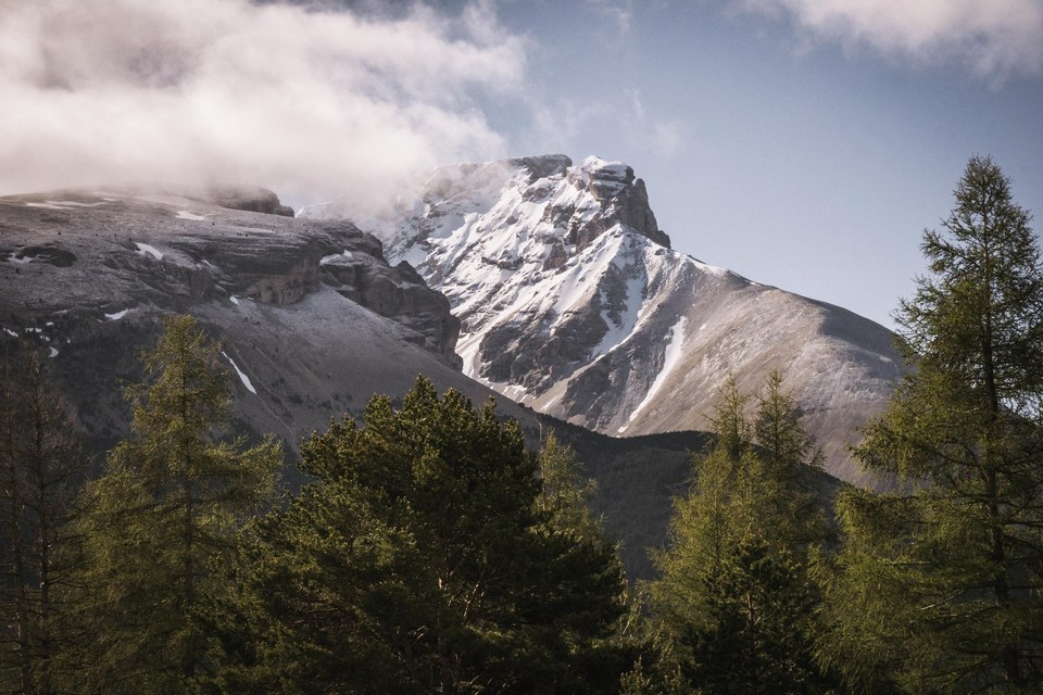 Vue sur les pierriers du Dévoluy