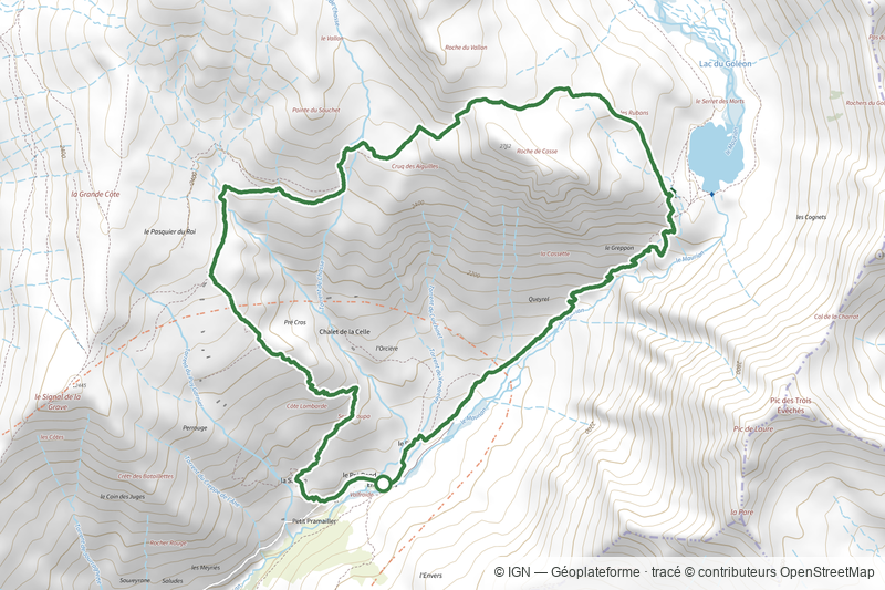 Le Lac du Goléon par le Cruq des Aiguilles