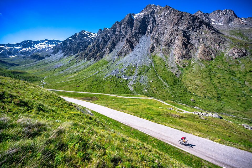 Montée du col Agnel