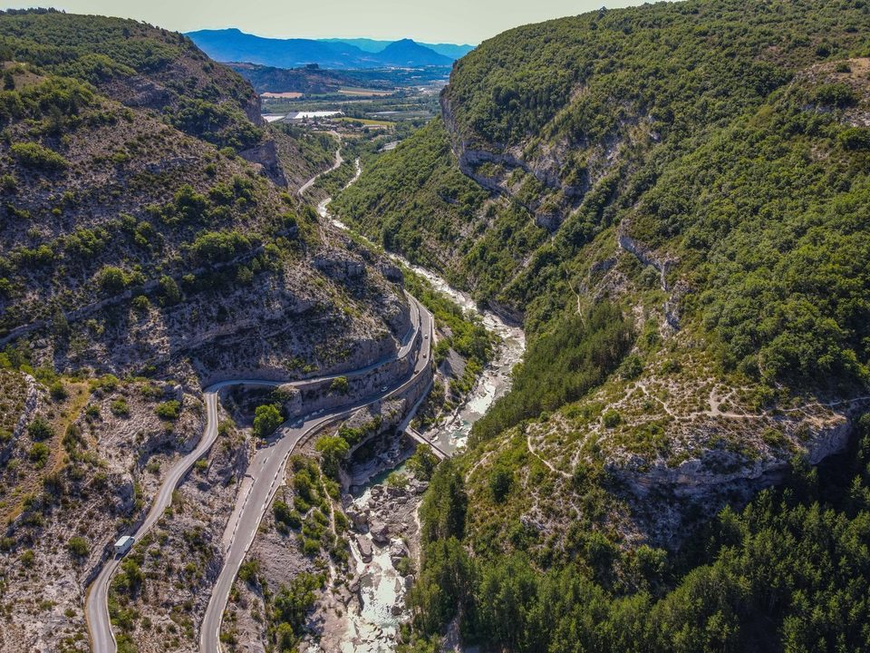 Montée de Chabre, départ des Gorges de la Méouge