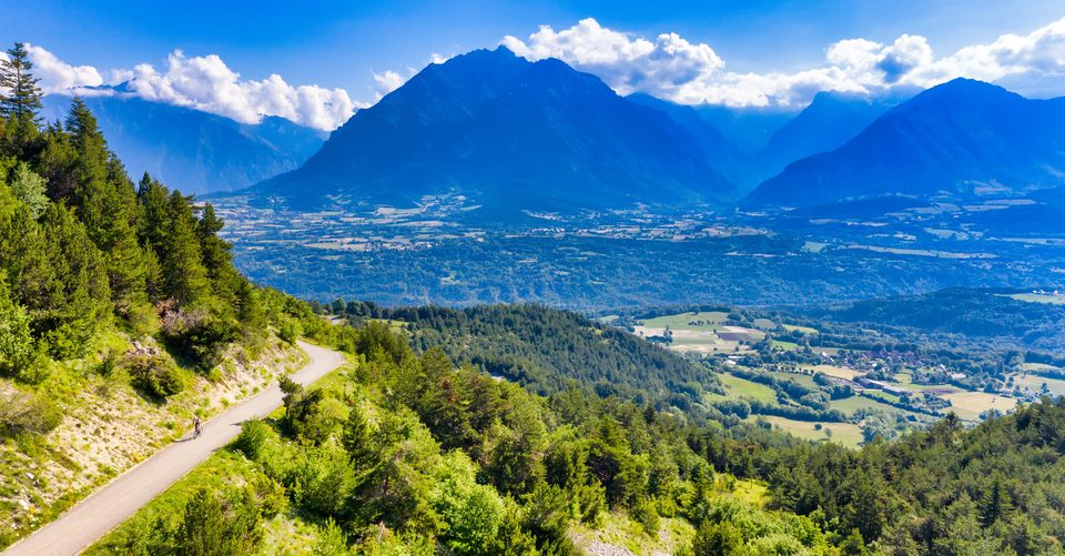 Montée du col du Noyer