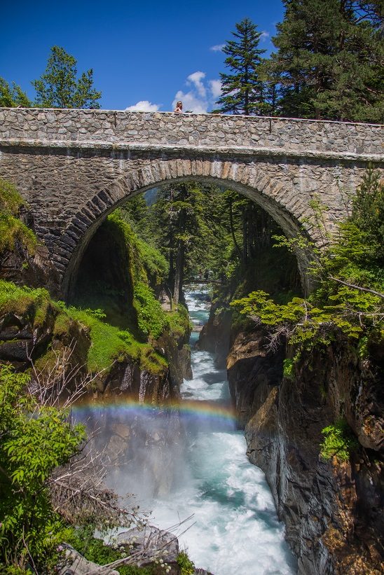 La cascade du Pont d'Espagne